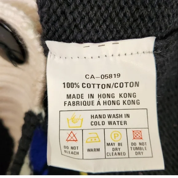 Vintage 💯 cotton Polka Dot Sweater Cardigan  80s 90s 1990s Cabincore Preppy - Picture 5 of 9